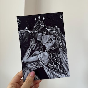Beneath the Stars – Dark Fantasy, Book Art Print image 1