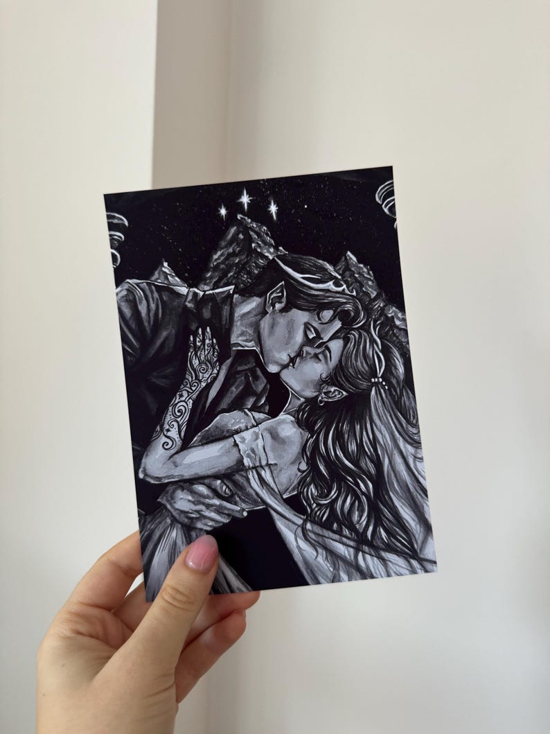 Beneath the Stars – Dark Fantasy, Book Art Print image 1