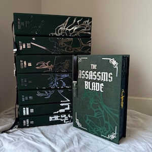 Colección de libros Trono de Cristal / Edición especial con cubiertas hechas a mano en relieve / Serie Sarah J. Maas Rebound