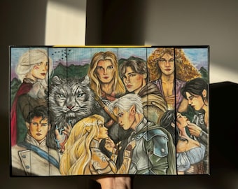 Throne of Glass Special Edition | Handpainted Fore-Edge Books | Sarah J. Maas Collectible Set