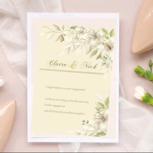 Tarjeta personalizable, crea tu tarjeta, cumpleaños, boda, compromiso, nacimiento, aniversario, tamaño. B6. Con sobre Bajo pedido