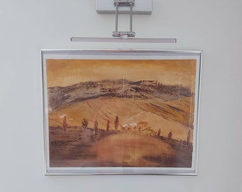 Toskana,  Italien Toskana Bild, Kunstdruck  auf Leinwand. Gr. ca. 30 x 40 cm, Keilrahmen 2 cm, Abstraktes Bild. Auf Bestellung