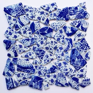 Chinese white blue porcelain mosaic wall tiles backsplash PCMTYHS11 ceramic mosaic bathroom flooring tile