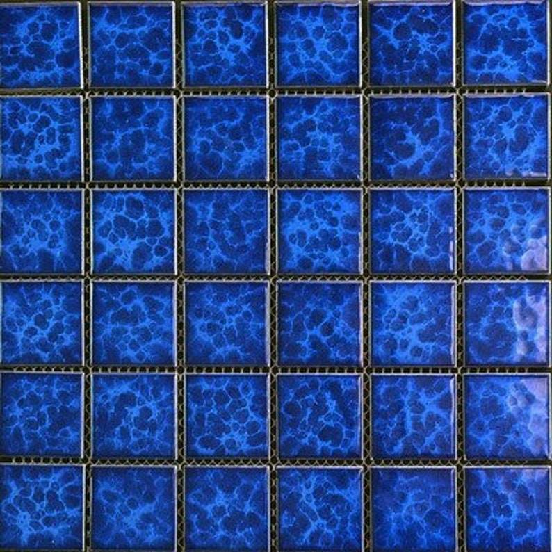 Dark Blue Porcelain Tile PCMT19005 for Kitchen Backsplash Bathroom Wall