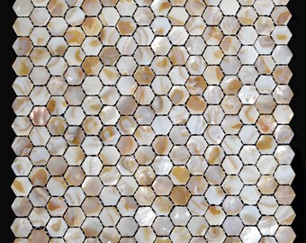 Hexagon shell mosaic wall tile mother of pearl shell tiles kitchen backsplash MOP120 sea shell mosaic bathroom wall tile