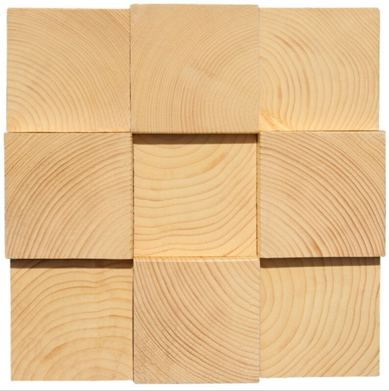 11 PCS Natural Pine Wooden Wall Tile Backsplash 3D Pattern Panel 11 PCS Natural Pine Wooden Wall Tile Backsplash 3D Pattern Panel