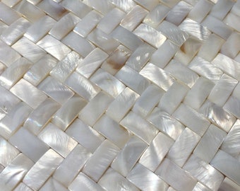 Weave Herringbone Mother of pearl mosaic seamless mother of pearl backsplash tile MOP19001 fresh water pearl shell bathroom wall tile