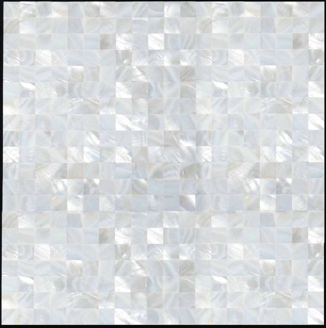 Groutless White Mother of Pearl Tile Sea Shell Mosaic MOP017 Etsy