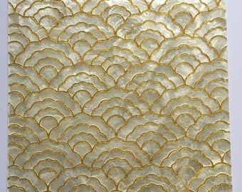 110 PCS Gold Mirror Mother Of Pearl Shell Wall Backsplash Tile Bathroom Seashell Mosaic MOPSL040