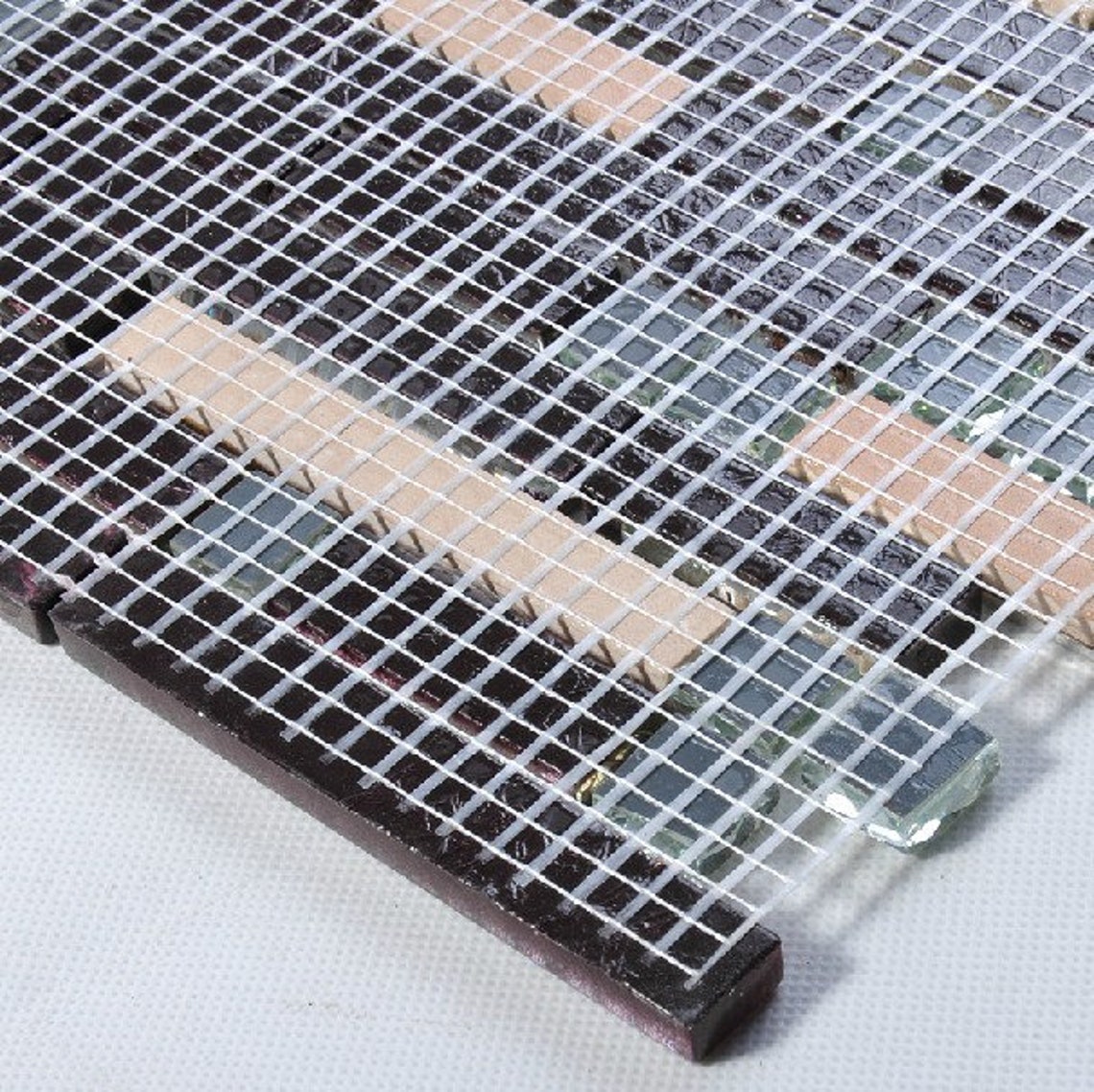 Stainless Steel Tile Glass Mosaic Kitchen Backsplash Tile SSMT134 Glass