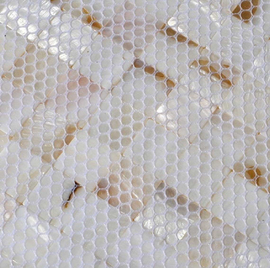 Groutless White Mother of Pearl Tile Backsplash MOP023 3D Sea Shell