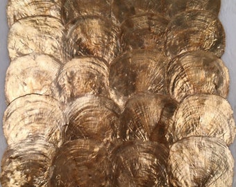 22 PCS Brown Gold Mirror Shell Mosaic Mother Of Pearl Tile Kitchen Backsplash Bathroom Wall Decor Tiles MOPSL078