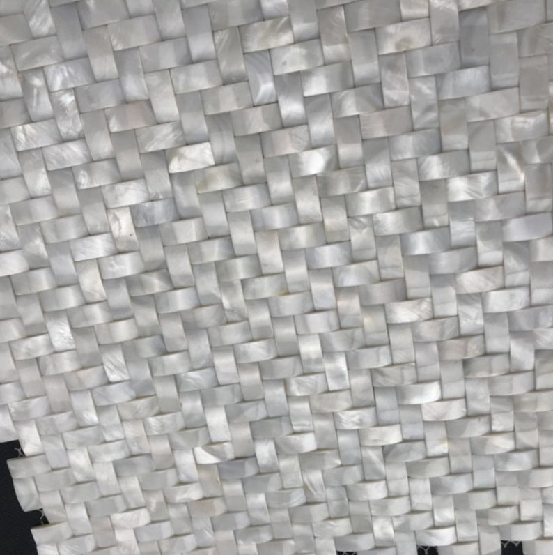 11 PCS Weave Seamless White Mother of Pearl Tile Backsplash - Etsy