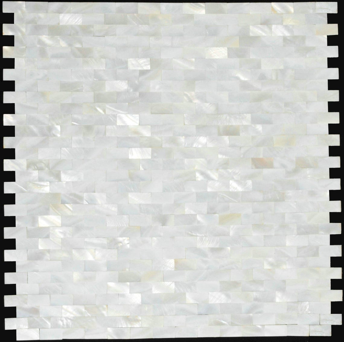 Groutless Mother of Pearl Kitchen Backsplash MOP007 White Sea Shell