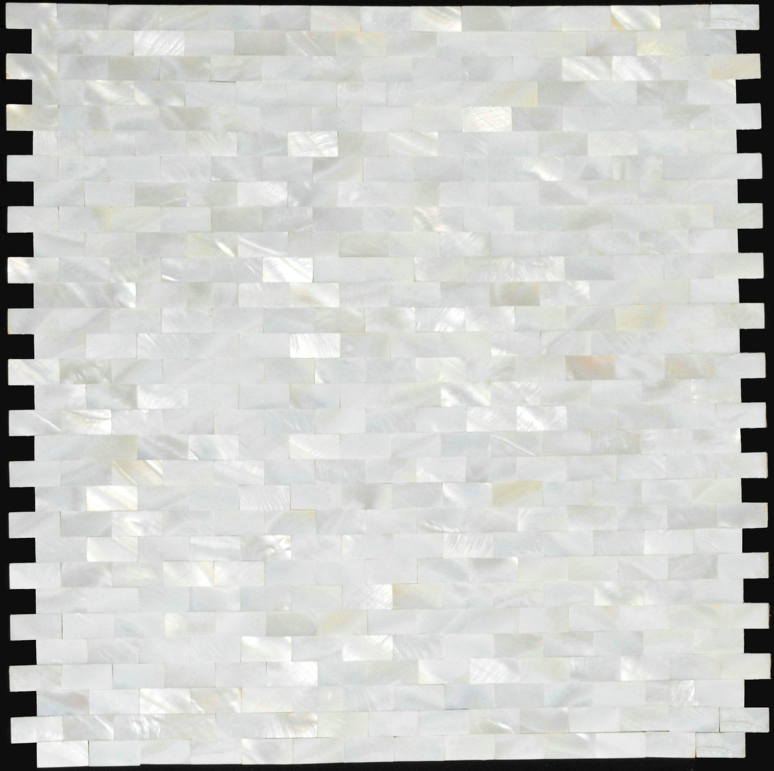 Groutless Mother of Pearl Kitchen Backsplash MOP007 White Sea Shell