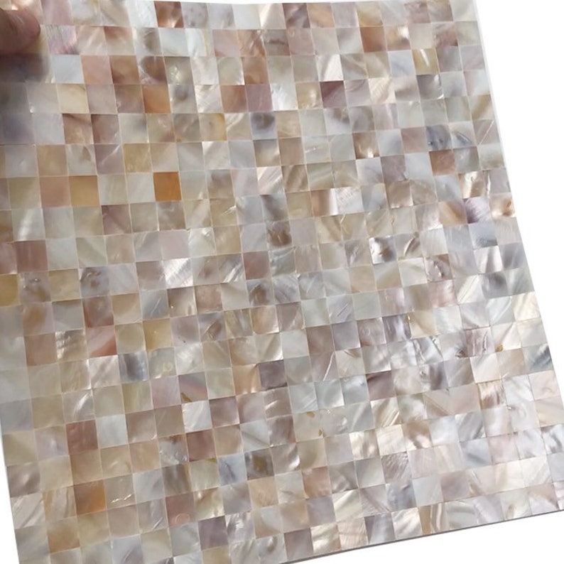 Seamless Mother of Pearl Wall Tile Backsplash MOP19013 Fresh Water