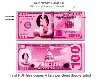 custom play money etsy