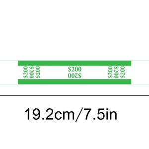 1 Roll Paper Currency Straps For Banknotes Money Wrappers Bank