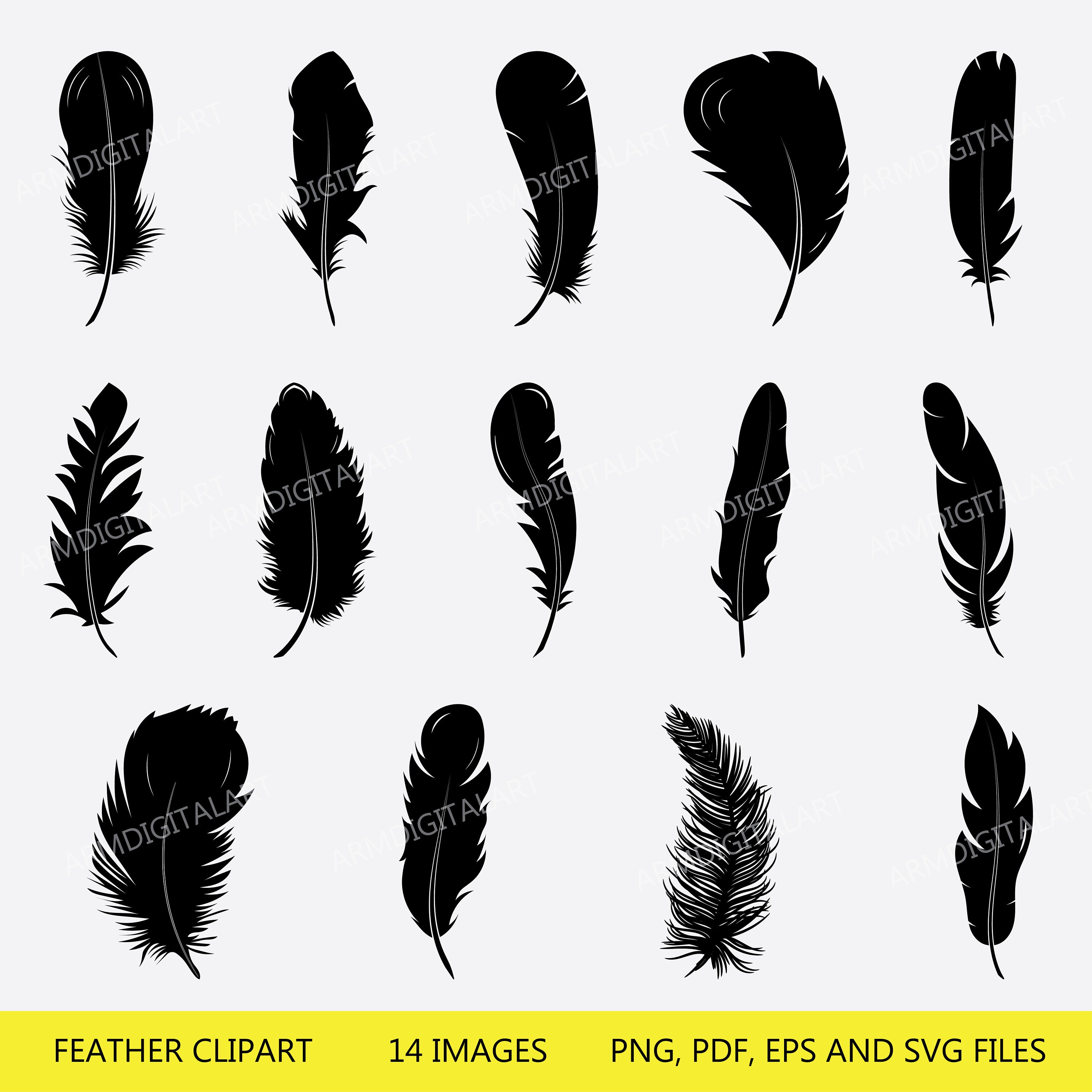 Download Feather SVG Feather Clipart cricut Feather silhouette ...