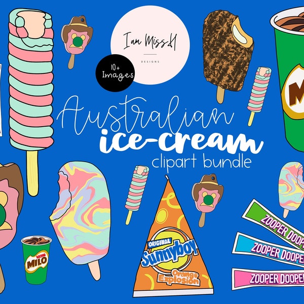 Australian Ice-cream Clipart Bundle