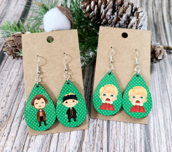 Funny christmas earrings hot sale