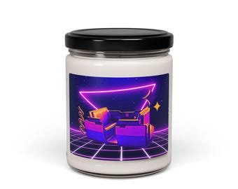 Vela perfumada de soja estilo Y2K retro de los años 90 de 9 onzas / Vela inspirada en People Mover / Regalo para amigo / Regalo de cumpleaños
