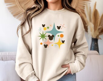 Mid Century Modern Mickey Sweatshirt For Vacation / Atomic Design Sweatshirt / Festival of Arts Shirt