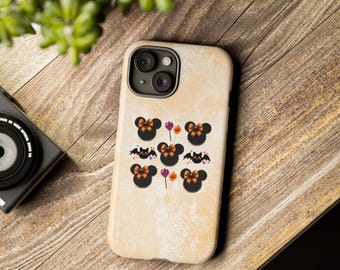Mickey Halloween Phone Case, Fall Disney Inspired Tough Case, Spooky Mickey Phone Cover, Halloween Accessories, Fall Phone Decor