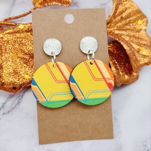 Disney Inspired Earrings / Parks Earrings / Carousel of Progress Inspired Earrings / Lightweight Wood Earrings / Gifts Under 15