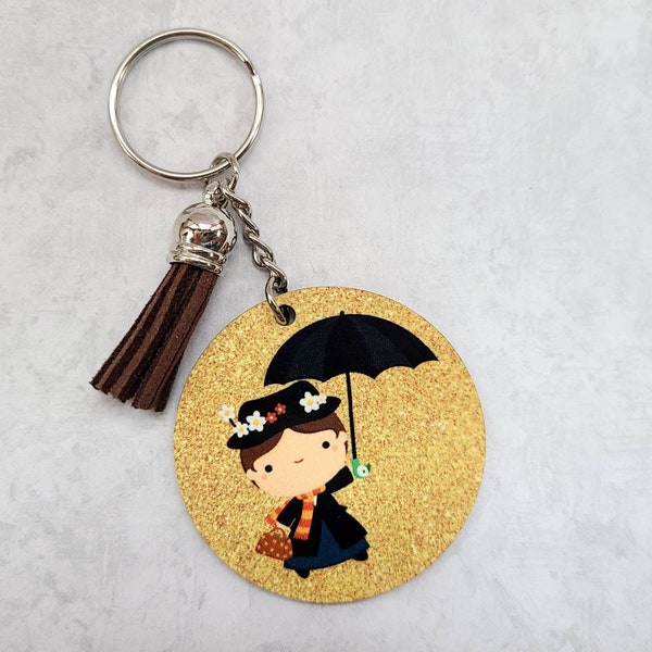 Mary Poppins Inspired Keychain / Disney Inspired Keychain / Bert The Chimney Sweep / Bag Charm / Gift Under 15 / Novelty Gift / Step In Time