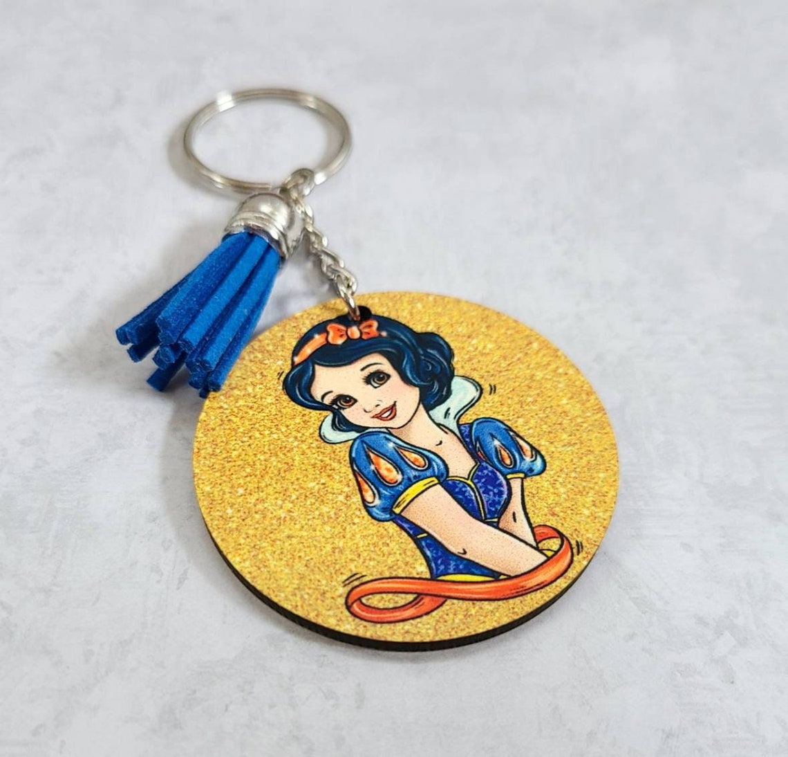 Snow White Keychain / Disney Inspired Keychain / Princess Etsy