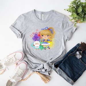 Retro Cartoon Shirt / Rainbow Bright Doll and Twink Inspired Shirt/ 80s Kid / Made in the 80s / Unisex Adult Shirt / Gift For Her Under 25