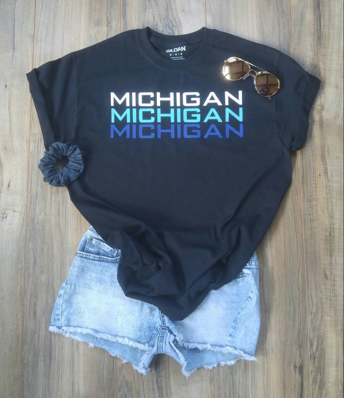 Michigan T-shirt / Michigan Graphic Tee / State of Michigan T | Etsy