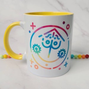 Small World Inspired Coffee Mug / Disney Inspired Coffee Mug / Ceramic Mug / Dishwasher Safe / Unique Gift / Pink Mug / Parks Gift image 4