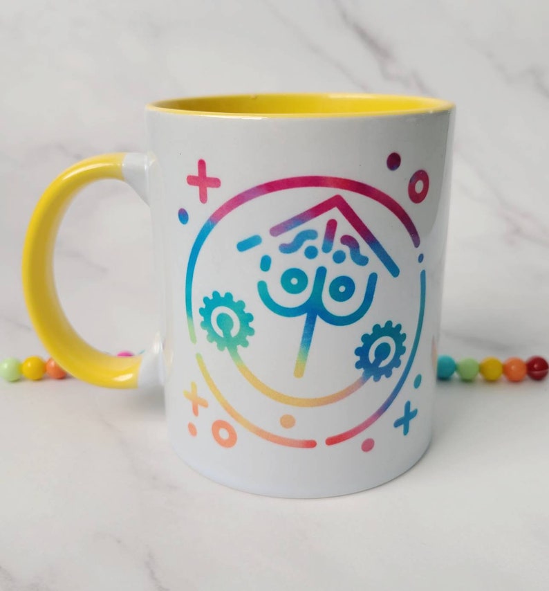 Small World Inspired Coffee Mug / Disney Inspired Coffee Mug / Ceramic Mug / Dishwasher Safe / Unique Gift / Pink Mug / Parks Gift image 4