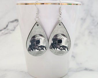 Skull Rock Earrings / Neverland Earrings / Disney Inspired Earrings / Peter Pan Earrings / Gifts Under 15 / Captain Hook Inspired Earrings