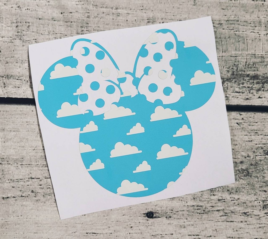 Toy Story Clouds Decal / Disney Pattern Vinyl Decal / Laptop Etsy