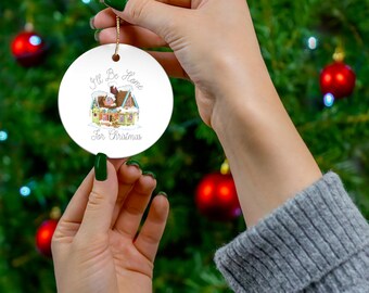 I'll Be Home For Christmas Up House keramisch ornament, Up-kerstornament / Kerstdecor / Kerstcadeau voor vriend