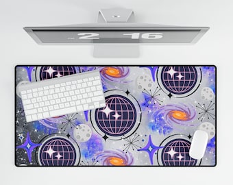Raumschiff Erde Schreibtischmatte: Retro EPCOT Büro Deko