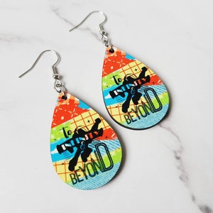 Disney Inspired Earrings / Buzz Lightyear Inspired Earrings / Toy Story Inspired Earrings / To Infinity and Beyond / Wood Earrings