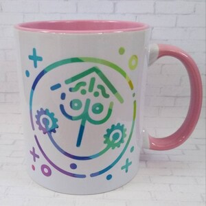 Small World Inspired Coffee Mug / Disney Inspired Coffee Mug / Ceramic Mug / Dishwasher Safe / Unique Gift / Pink Mug / Parks Gift image 5