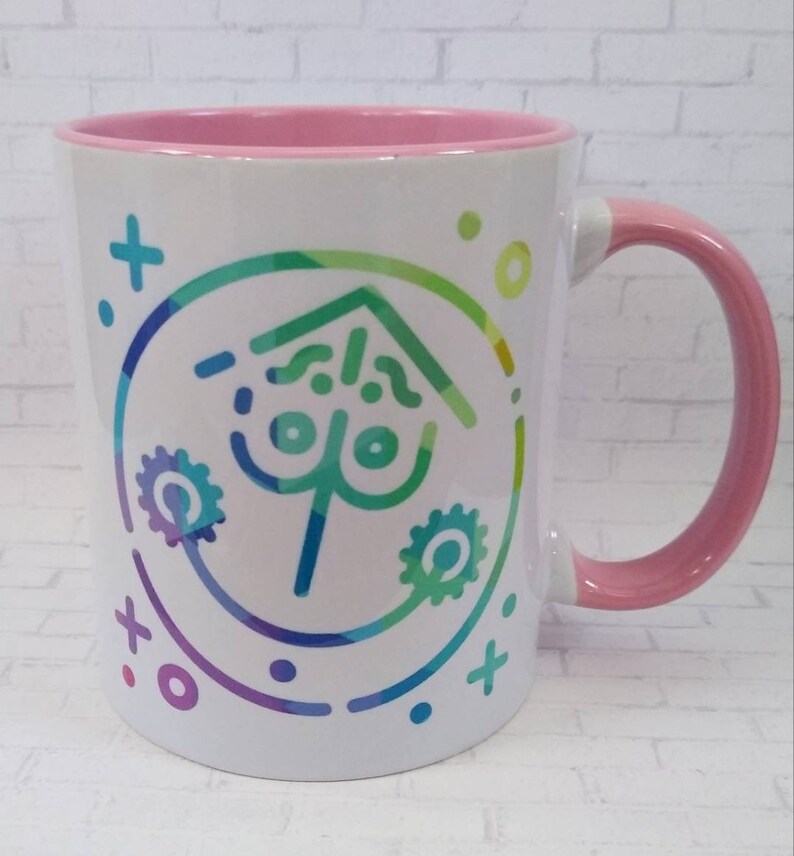 Small World Inspired Coffee Mug / Disney Inspired Coffee Mug / Ceramic Mug / Dishwasher Safe / Unique Gift / Pink Mug / Parks Gift image 5