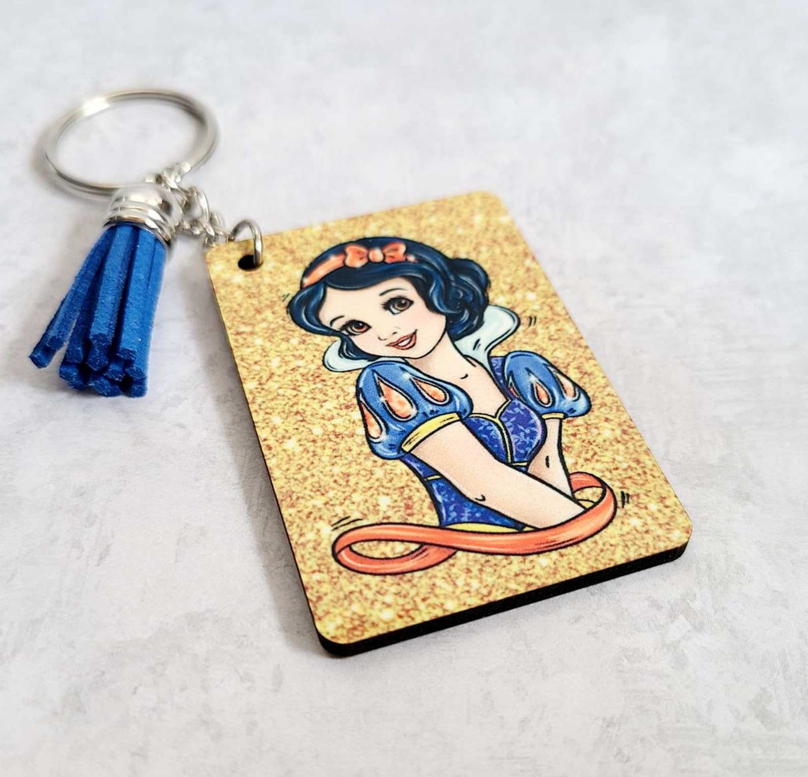 Snow White Keychain / Disney Inspired Keychain / Princess Etsy