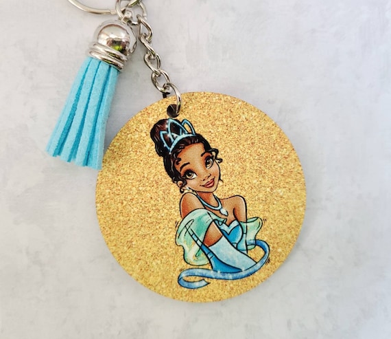 Disney Inspired Keychain Tiana Keychain Princess Keychain Bag Charm Purse Charm Gifts Under 15 Almost There Etsy Australia