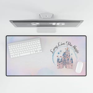 Cinderella Castle Desk Mat, Magical Mouse Pad, Princess Castle Workspace Decor, Fairy Tale Office Accessories, Cinderella Mousepad