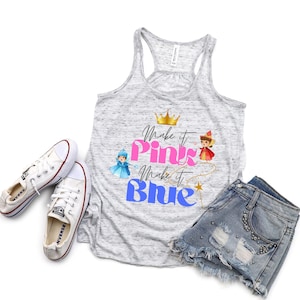 Disney Inspired Princess Racerback Tank Top / Make It Pink Make It Blue Running Shirt / Runners Aurora Shirt / Gift For Her Under 25