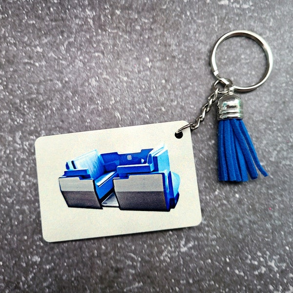 Disney Parks Inspired Keychain / Peoplemover Keychain / Bag Charm / Luggage Tag / Tomorrowland Attraction / Wood Keychain / Gifts Under 15