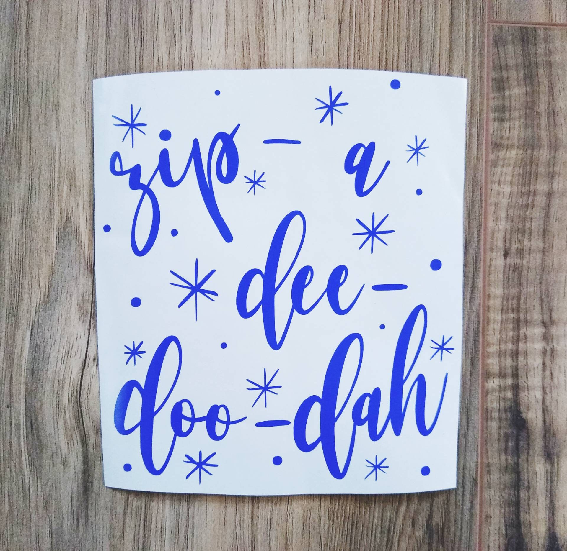 Zip A Dee Doo Dah Decal Disney Decal Disney Parks Decal Etsy