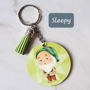 Seven Dwarfs Keychain / Disney Inspired Keychain / Snow White and the ...