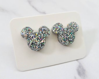 Mickey Mouse Shaped Stud Earrings Fish Extender Gift for - Etsy